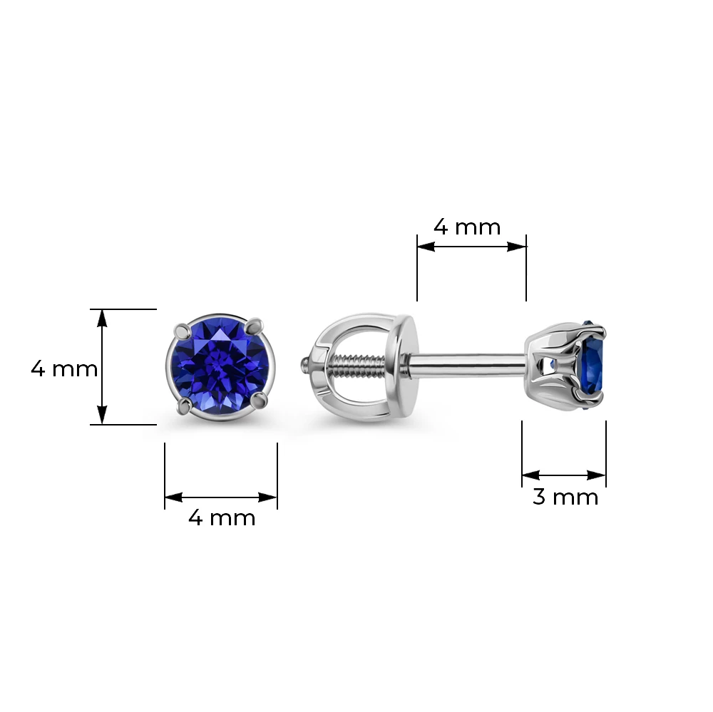 Серьги с фианитами из серебра 925 пробы 3