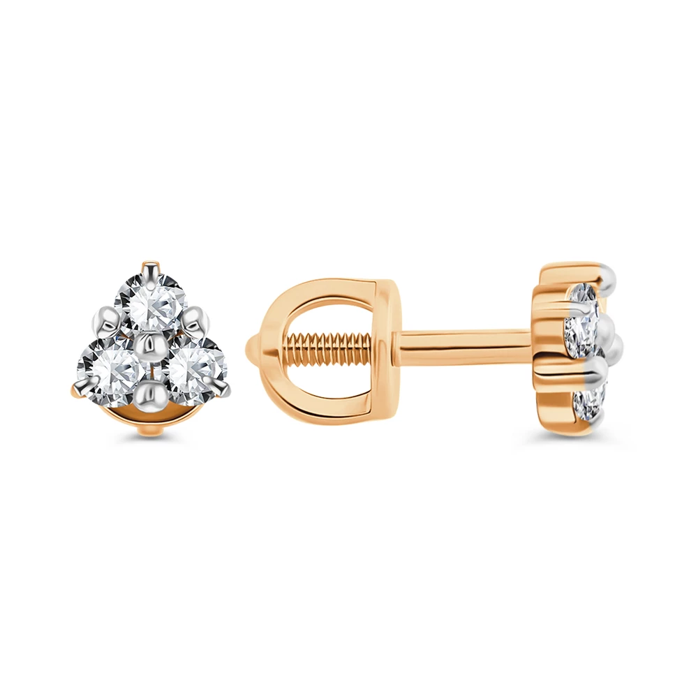 Серьги с фианитами из серебра 925 пробы 3