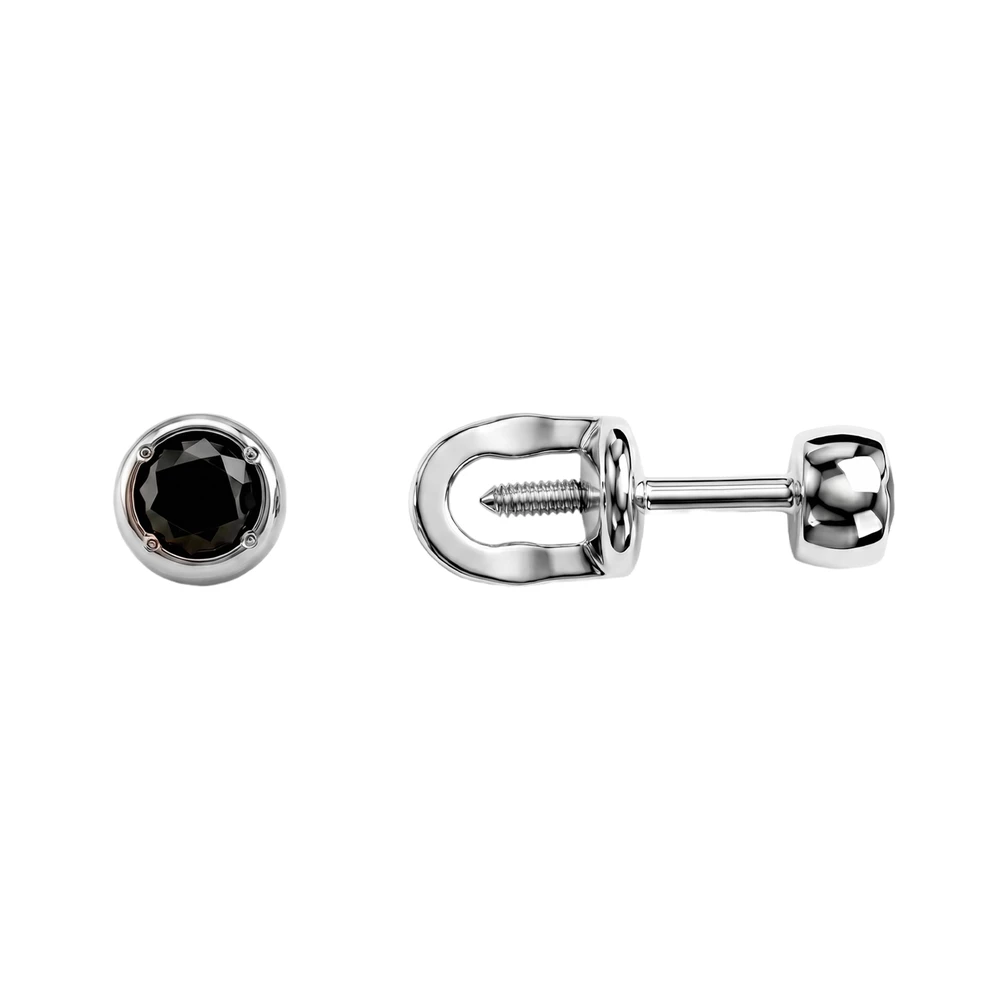 Серьги с фианитами из серебра 925 пробы 3