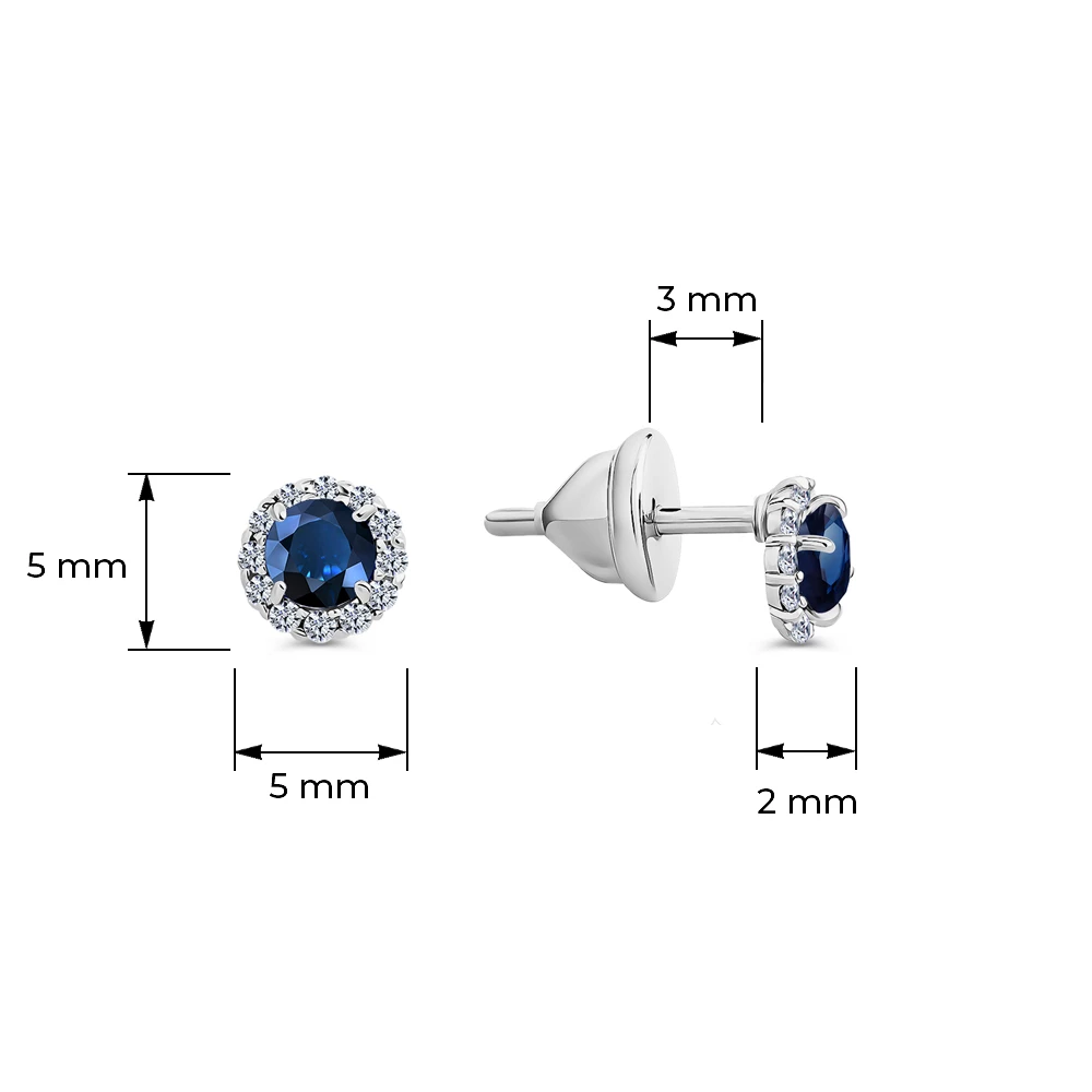 Серьги с фианитами из серебра 925 пробы 3