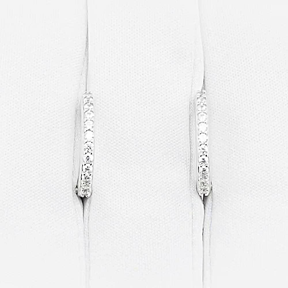 Серьги с фианитами из серебра 925 пробы 1