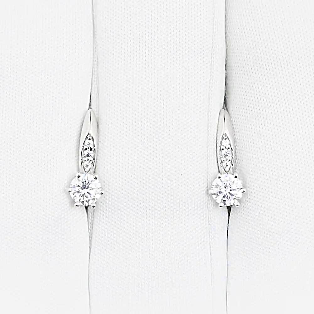 Серьги с фианитами из серебра 925 пробы 1