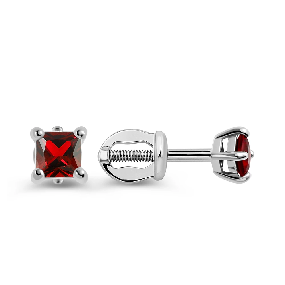 Серьги с фианитами из серебра 925 пробы 3