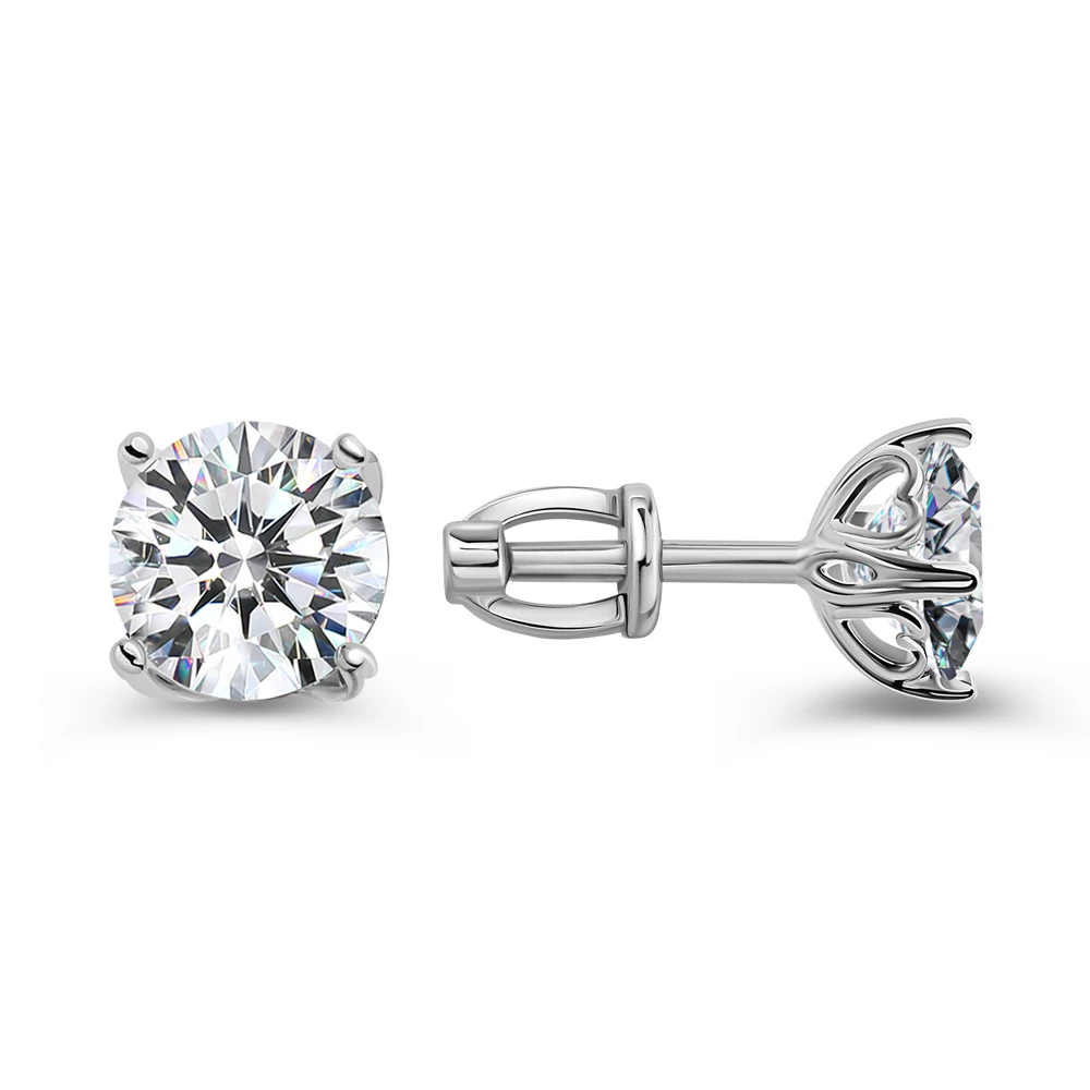 Серьги с фианитами из серебра 925 пробы 2