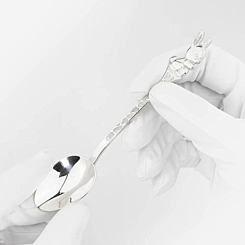 Ложка  Заяц из серебра 925 пробы 1