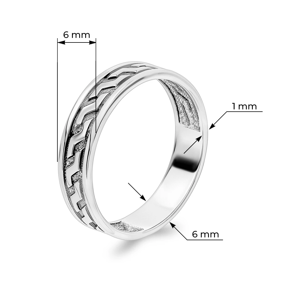 Кольцо из серебра 925 пробы 3