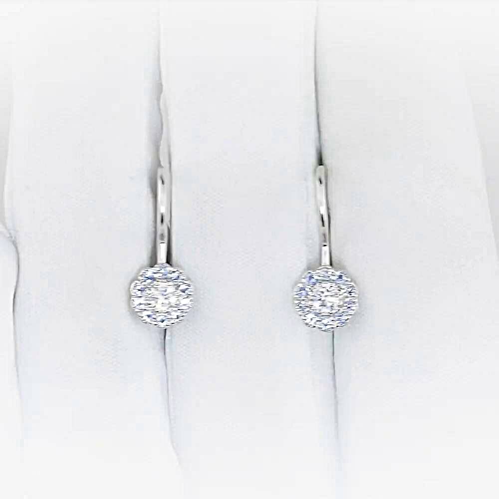 Серьги детские с фианитами из серебра 925 пробы 1