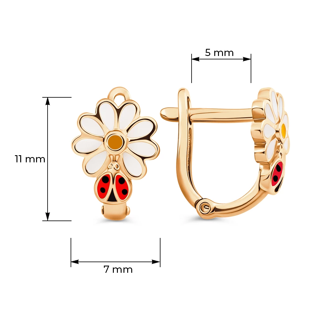 Серьги детские из серебра 925 пробы