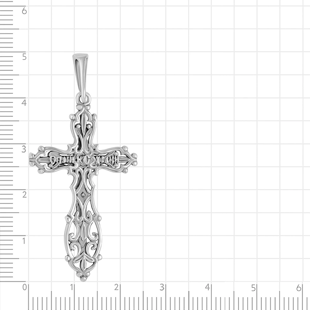 Крестик из серебра 925 пробы