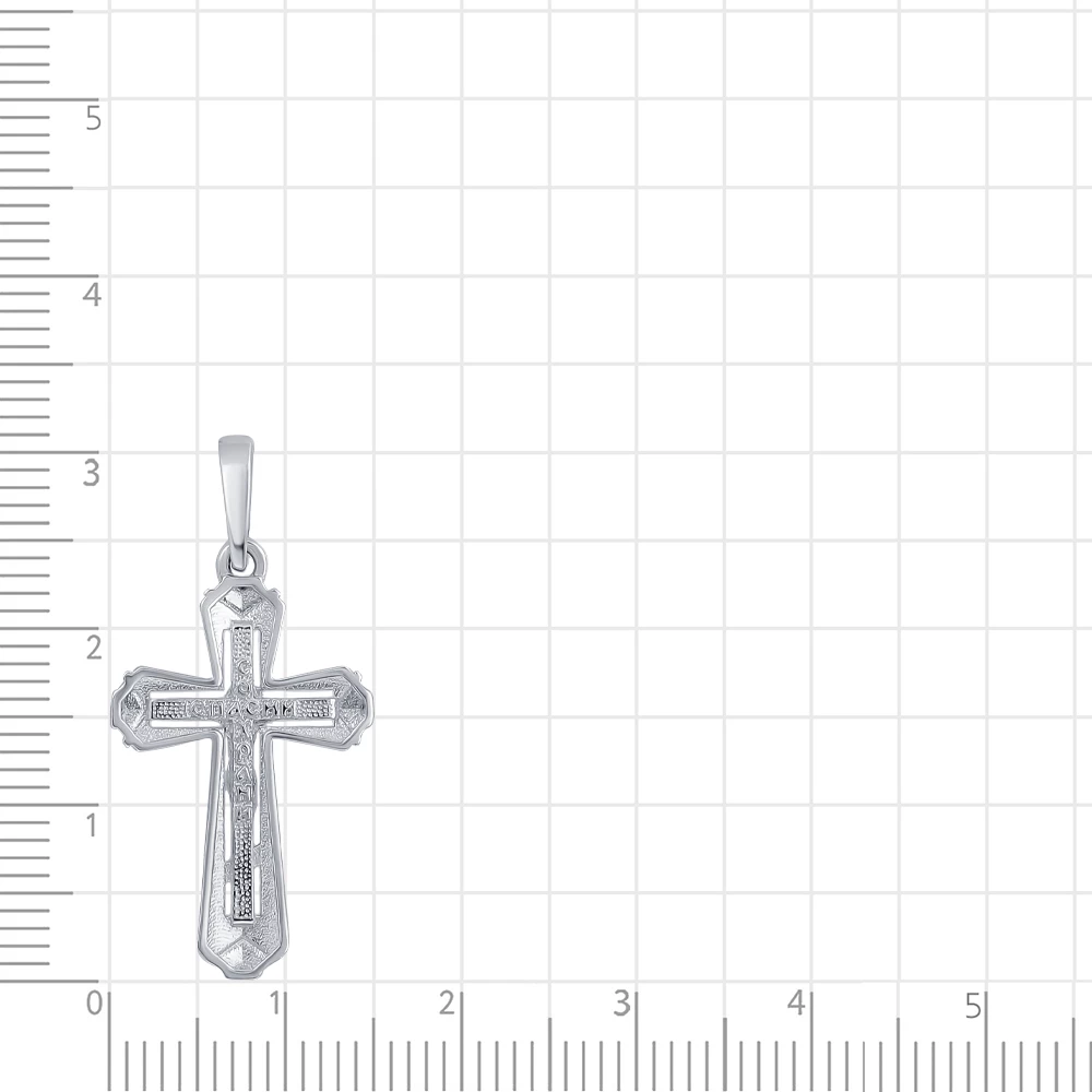 Крестик из серебра 925 пробы