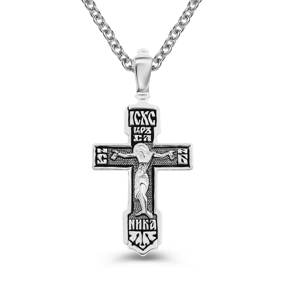 Крестик из серебра 925 пробы 2