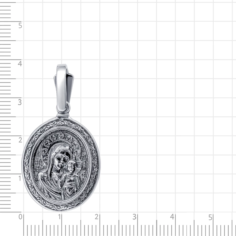 Икона Николай Чудотворец, Казанская из серебра 925 пробы