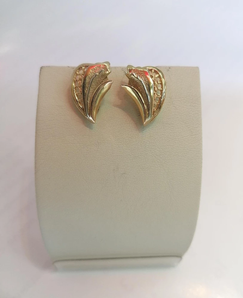 Серьги из красного золота 585 пробы 1