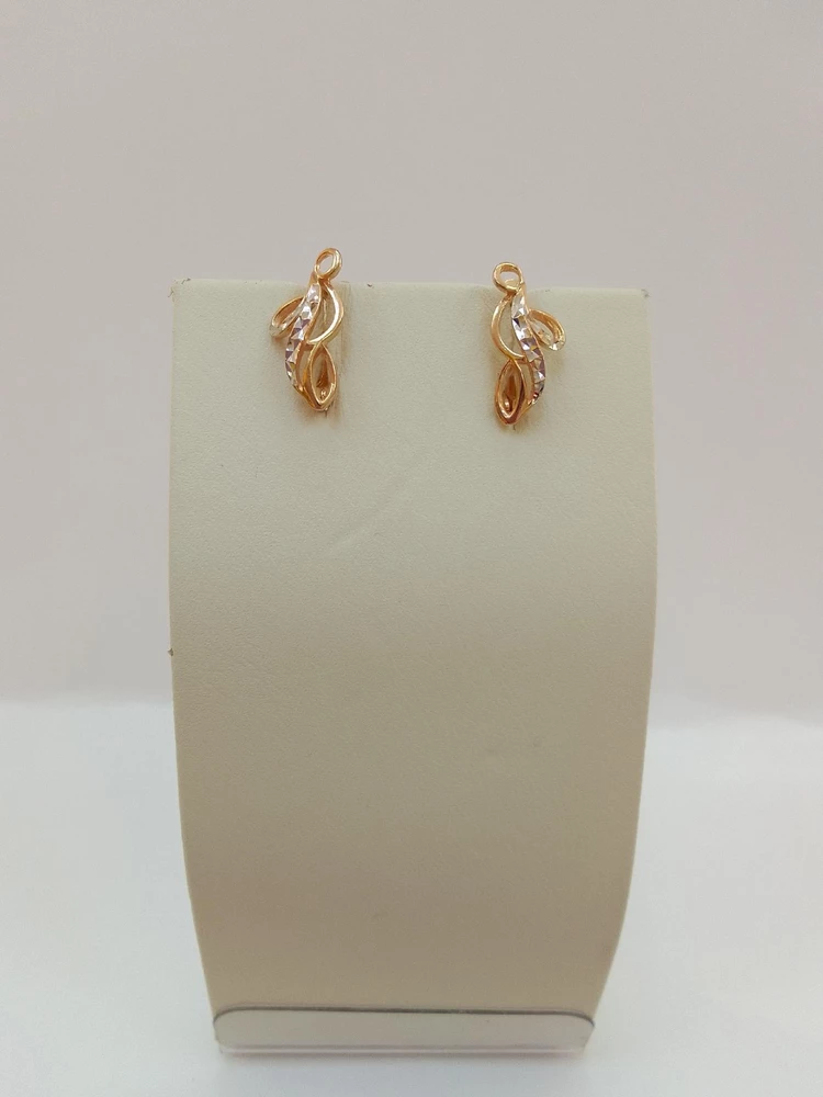 Серьги из красного золота 585 пробы 1