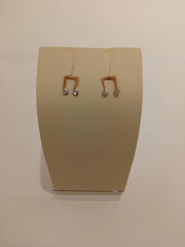 Серьги из красного золота 585 пробы 1