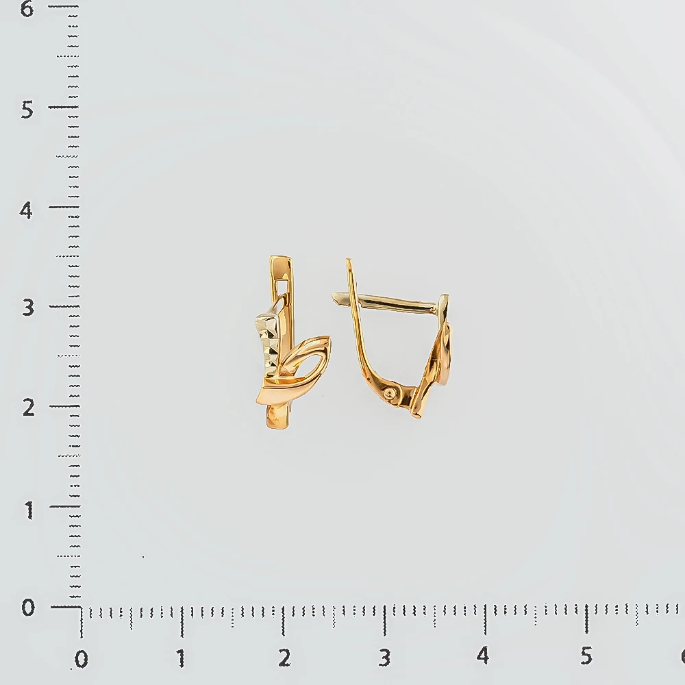 Серьги из красного золота 585 пробы 2