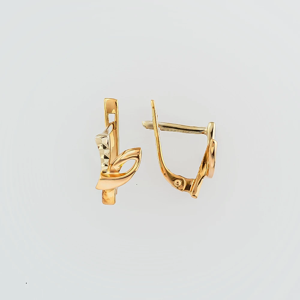 Серьги из красного золота 585 пробы 1
