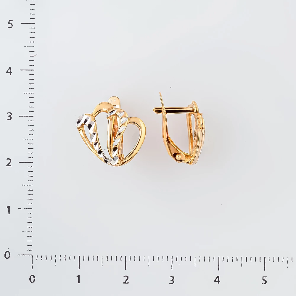 Серьги из красного золота 585 пробы 2