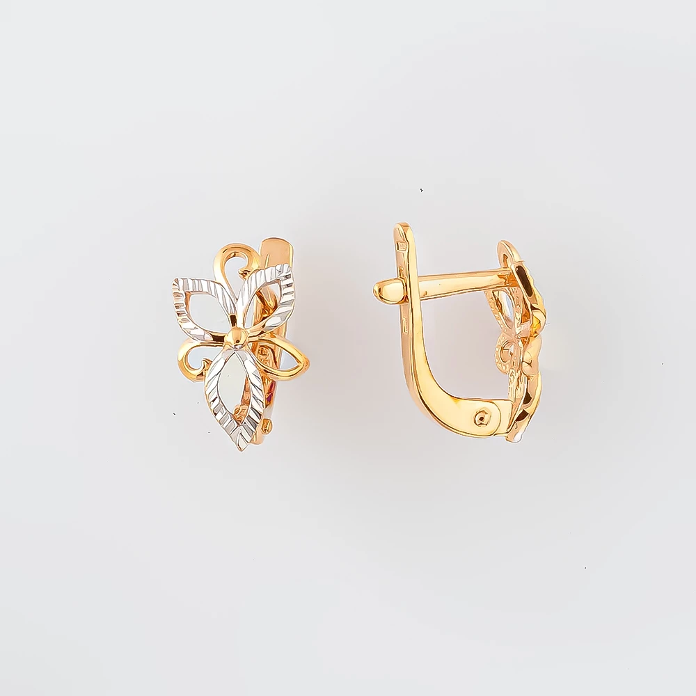 Серьги из красного золота 585 пробы 1