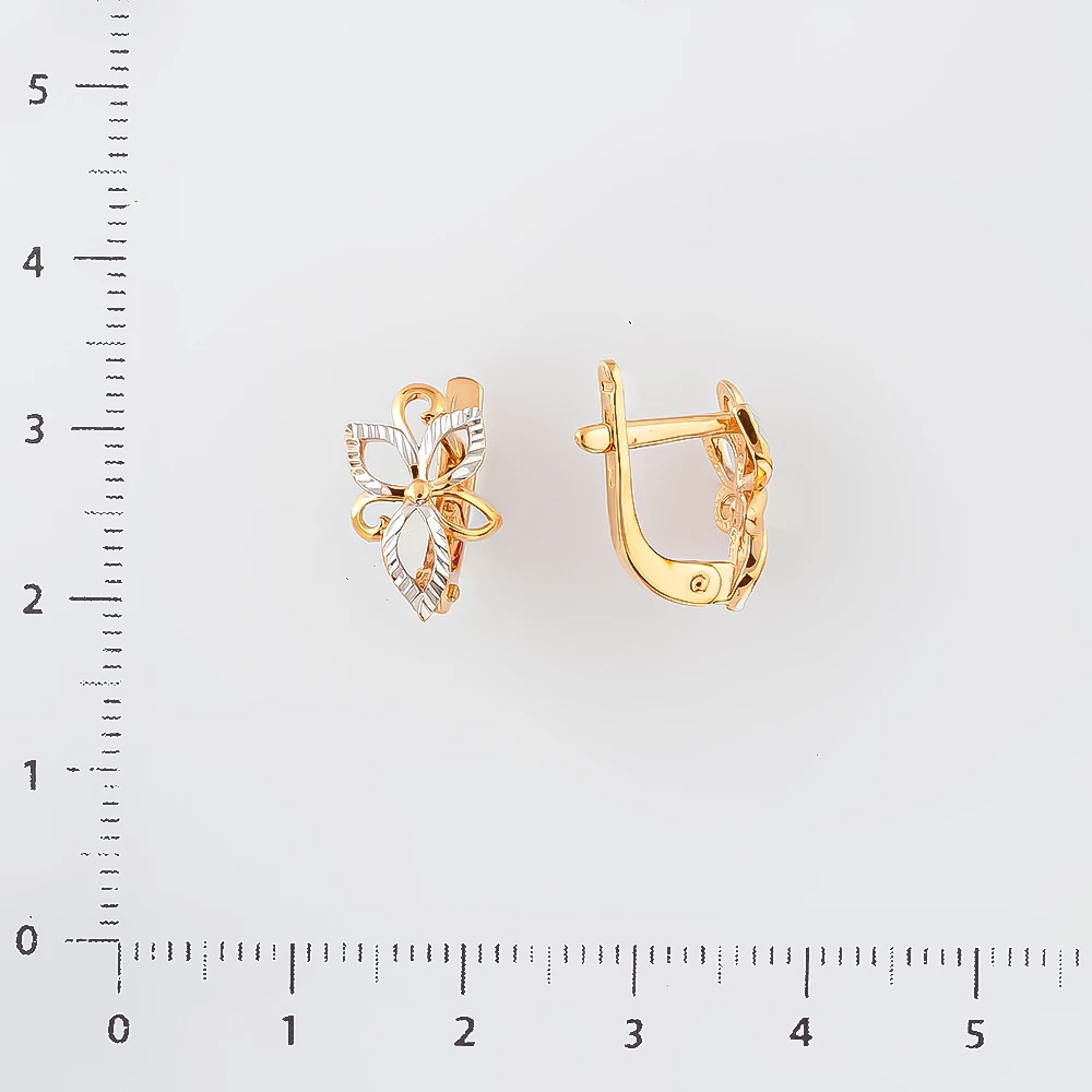 Серьги из красного золота 585 пробы 2