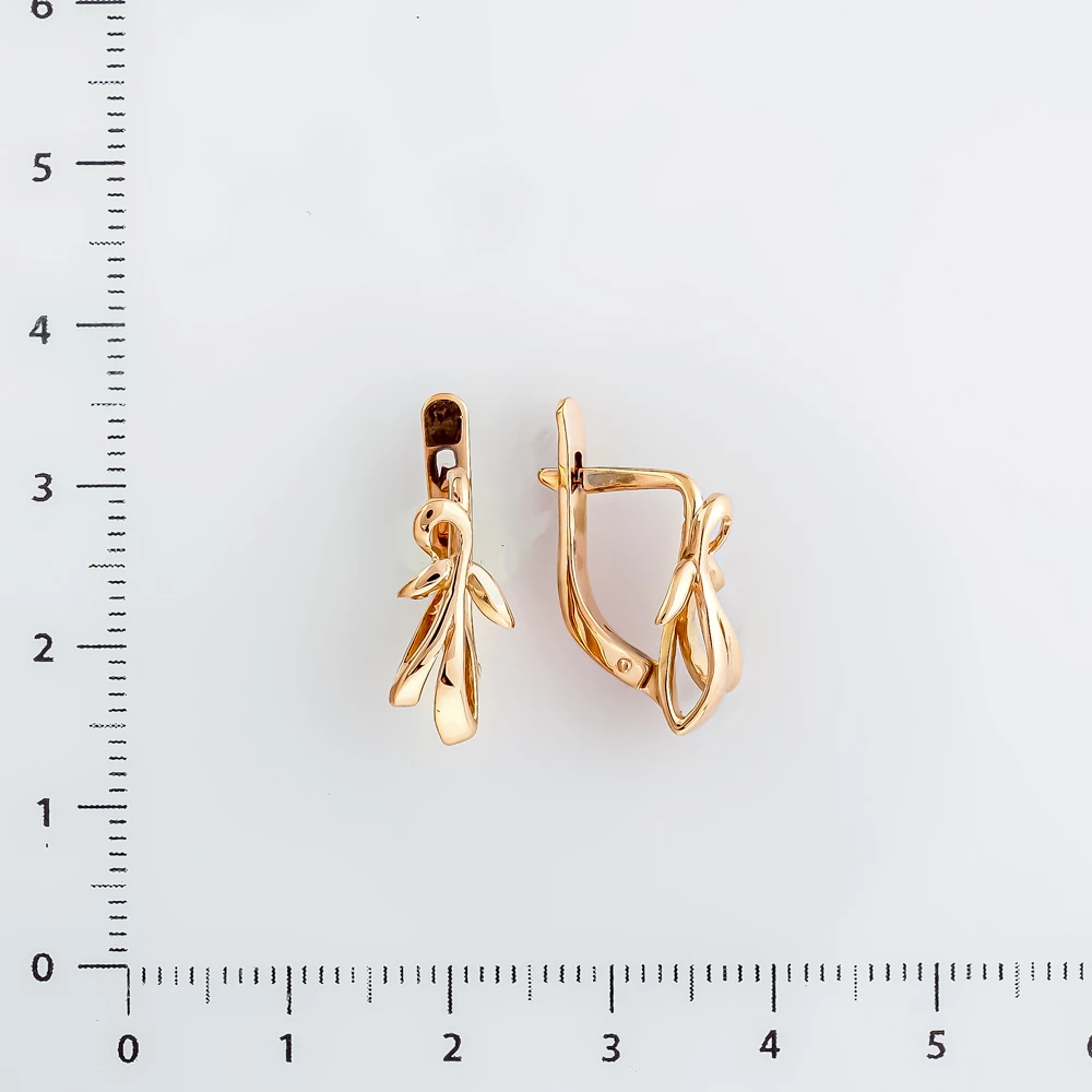 Серьги из красного золота 583 пробы 2