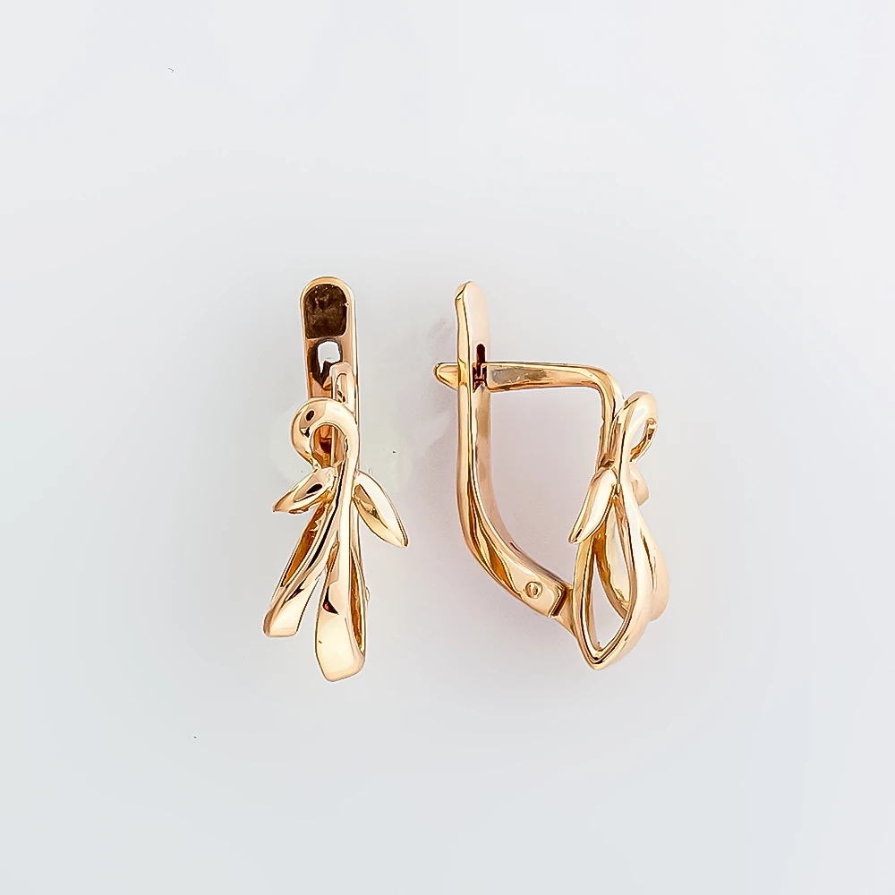 Серьги из красного золота 583 пробы 1