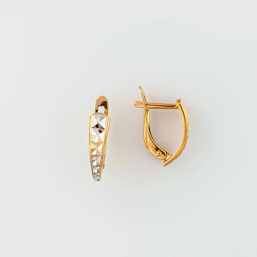 Серьги из красного золота 585 пробы 1