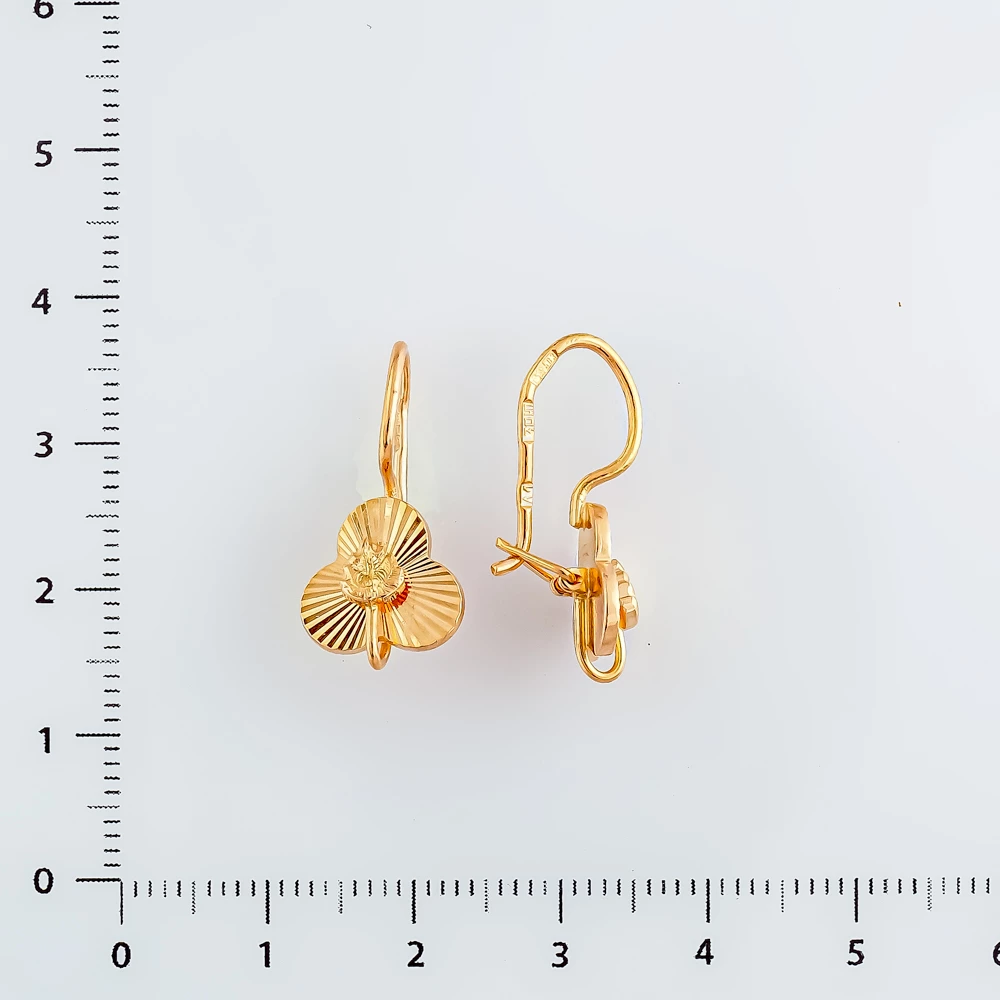 Серьги из красного золота 583 пробы 2