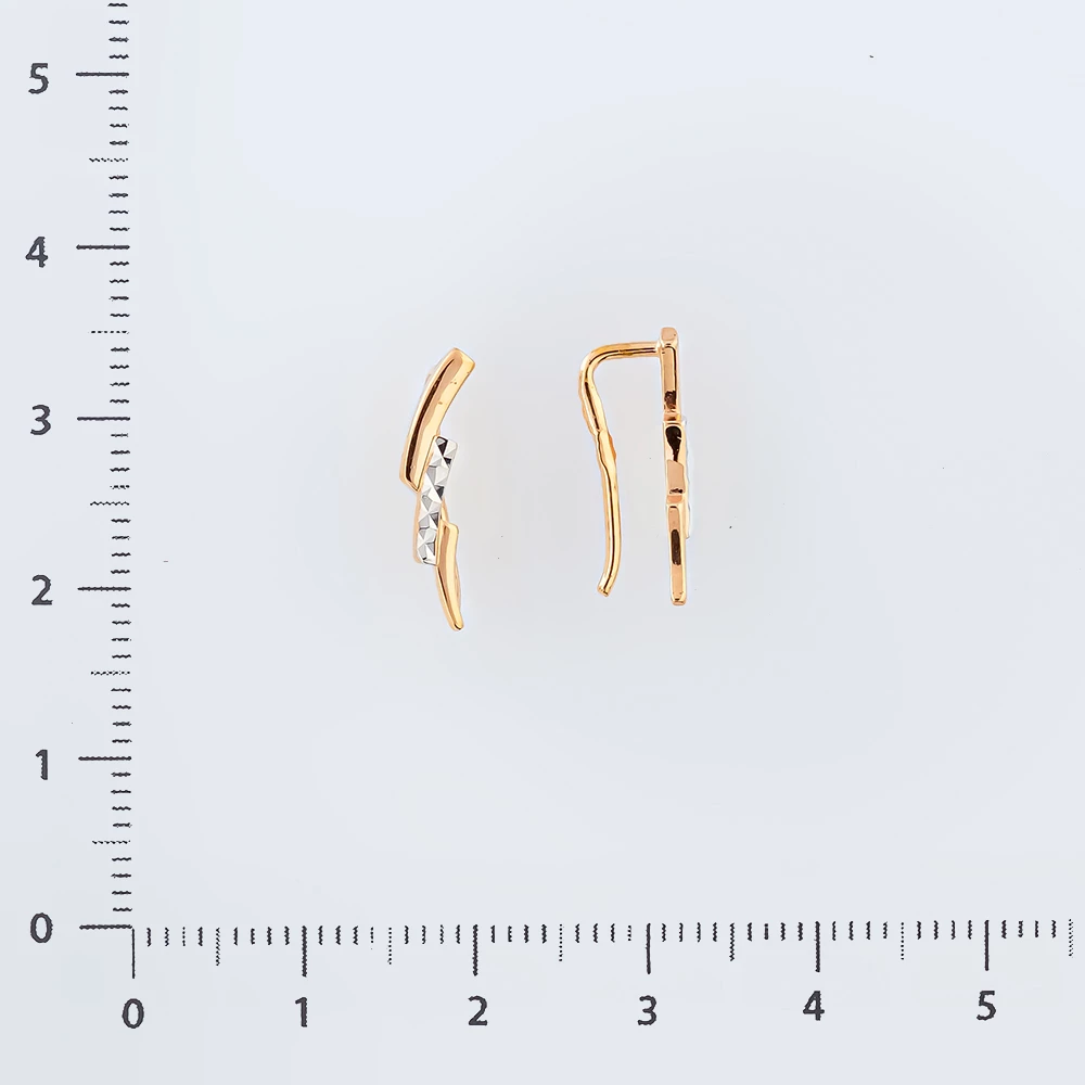 Серьги из красного золота 585 пробы 2