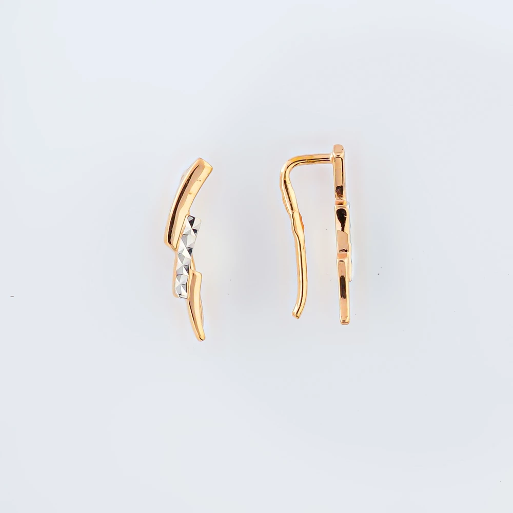 Серьги из красного золота 585 пробы 1