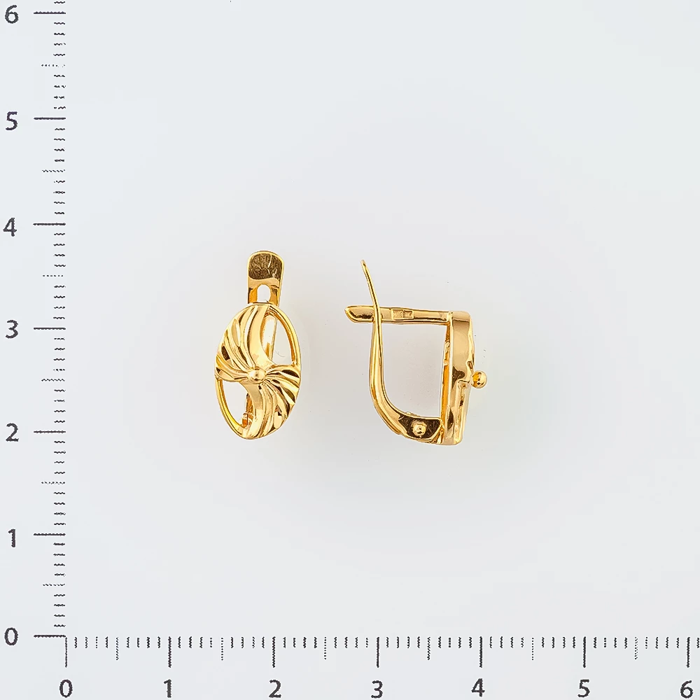 Серьги из красного золота 585 пробы 2