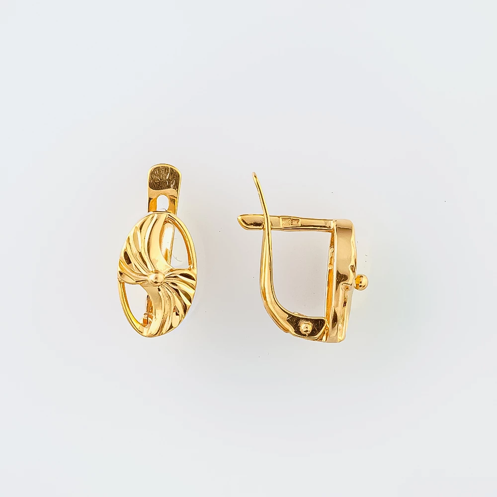 Серьги из красного золота 585 пробы 1