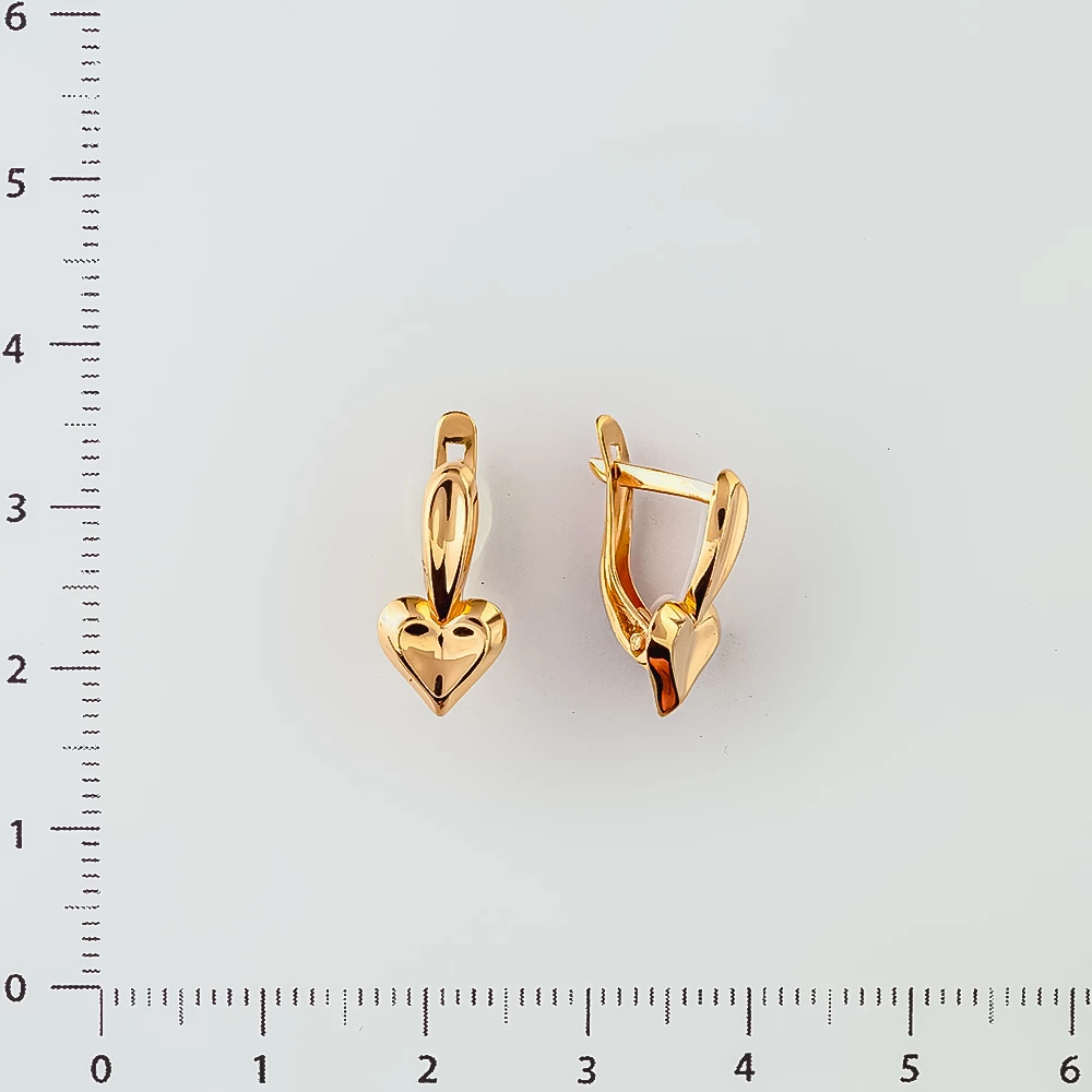 Серьги из красного золота 585 пробы 2
