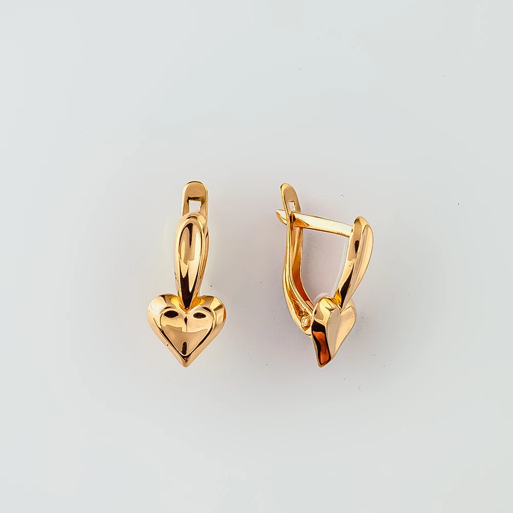Серьги из красного золота 585 пробы 1