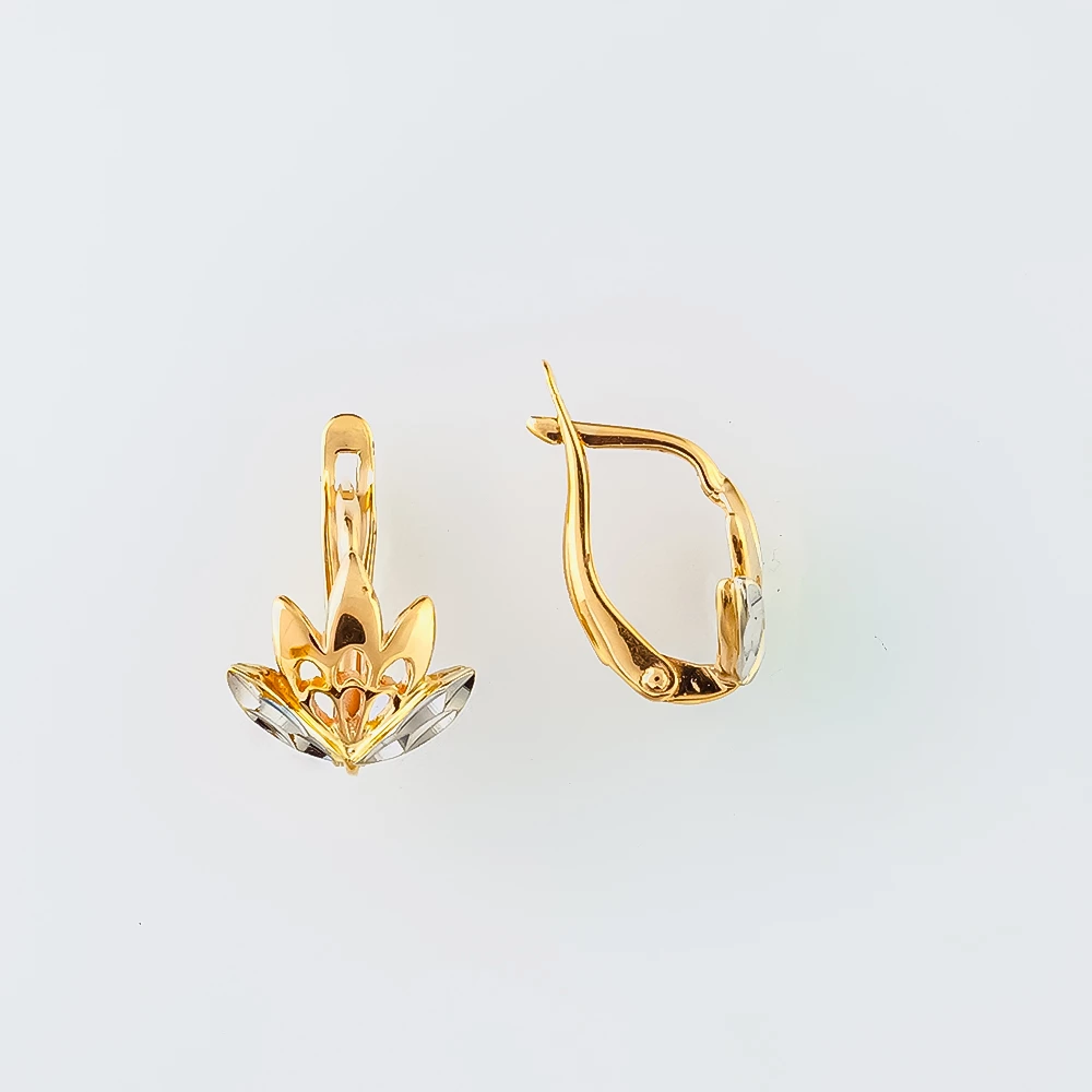 Серьги из красного золота 585 пробы 1