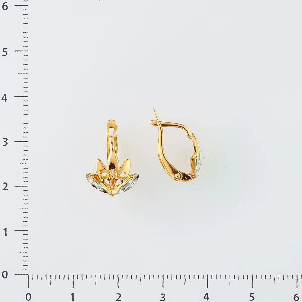 Серьги из красного золота 585 пробы 2