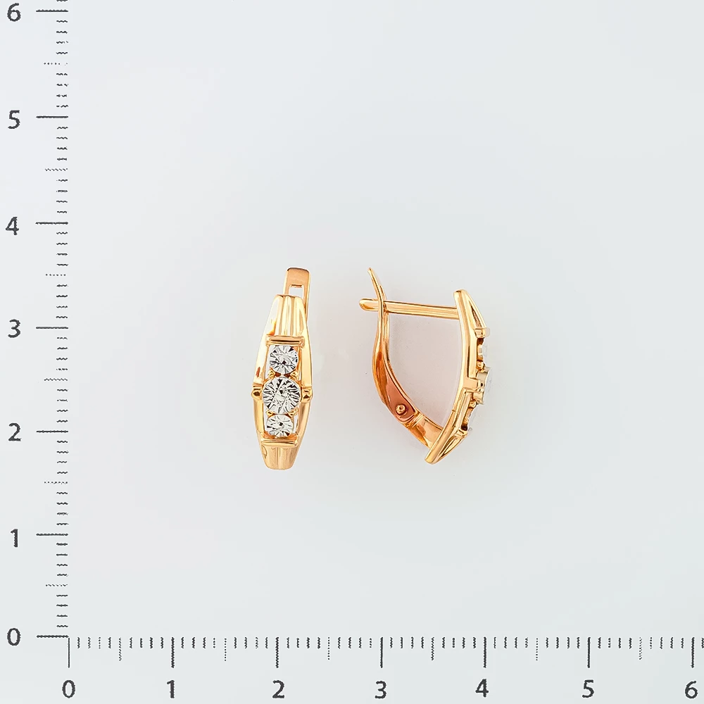 Серьги из красного золота 585 пробы 2