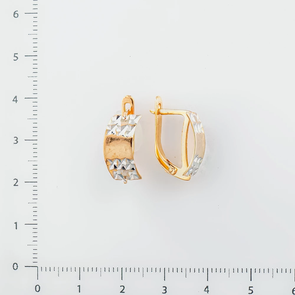 Серьги из красного золота 585 пробы 2
