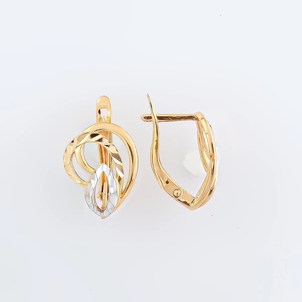 Серьги из красного золота 585 пробы 1