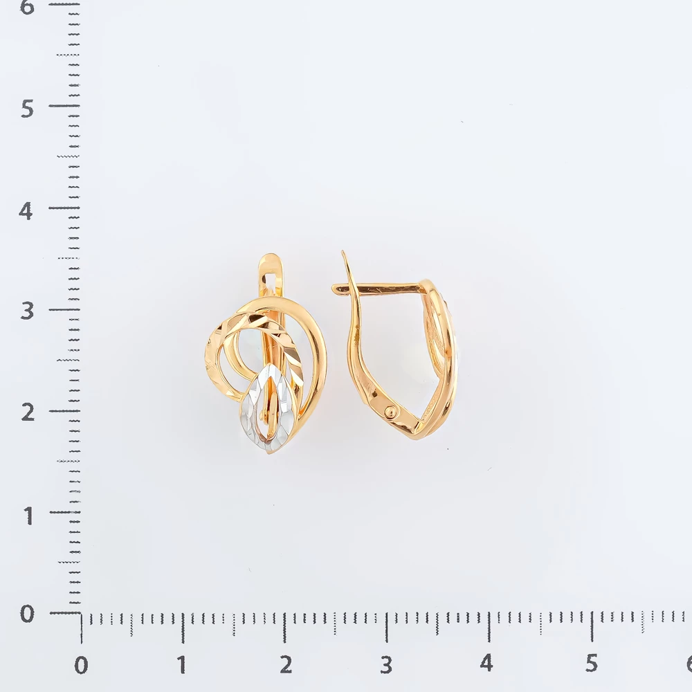Серьги из красного золота 585 пробы 2