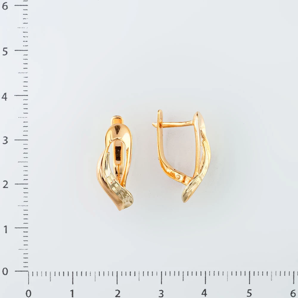 Серьги из красного золота 585 пробы 2