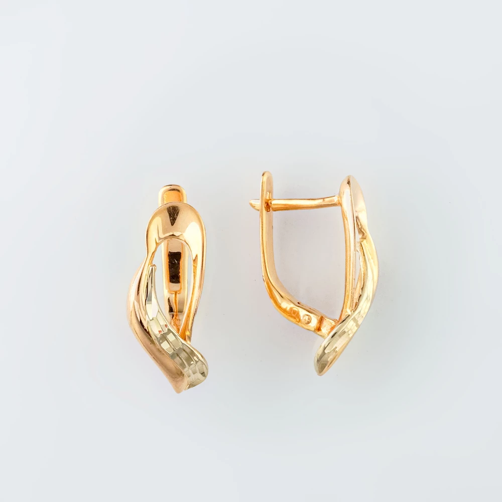 Серьги из красного золота 585 пробы 1