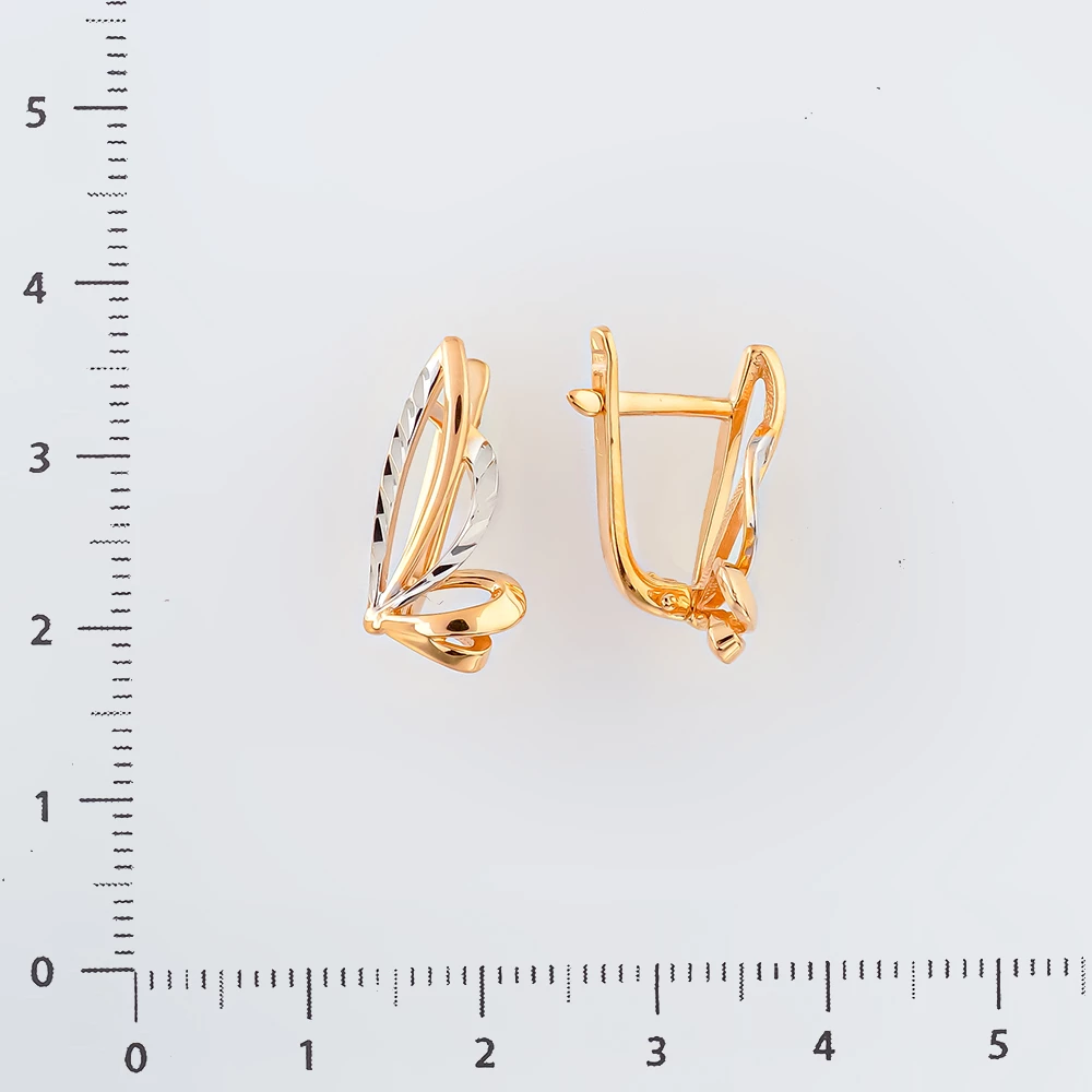 Серьги из красного золота 585 пробы 2