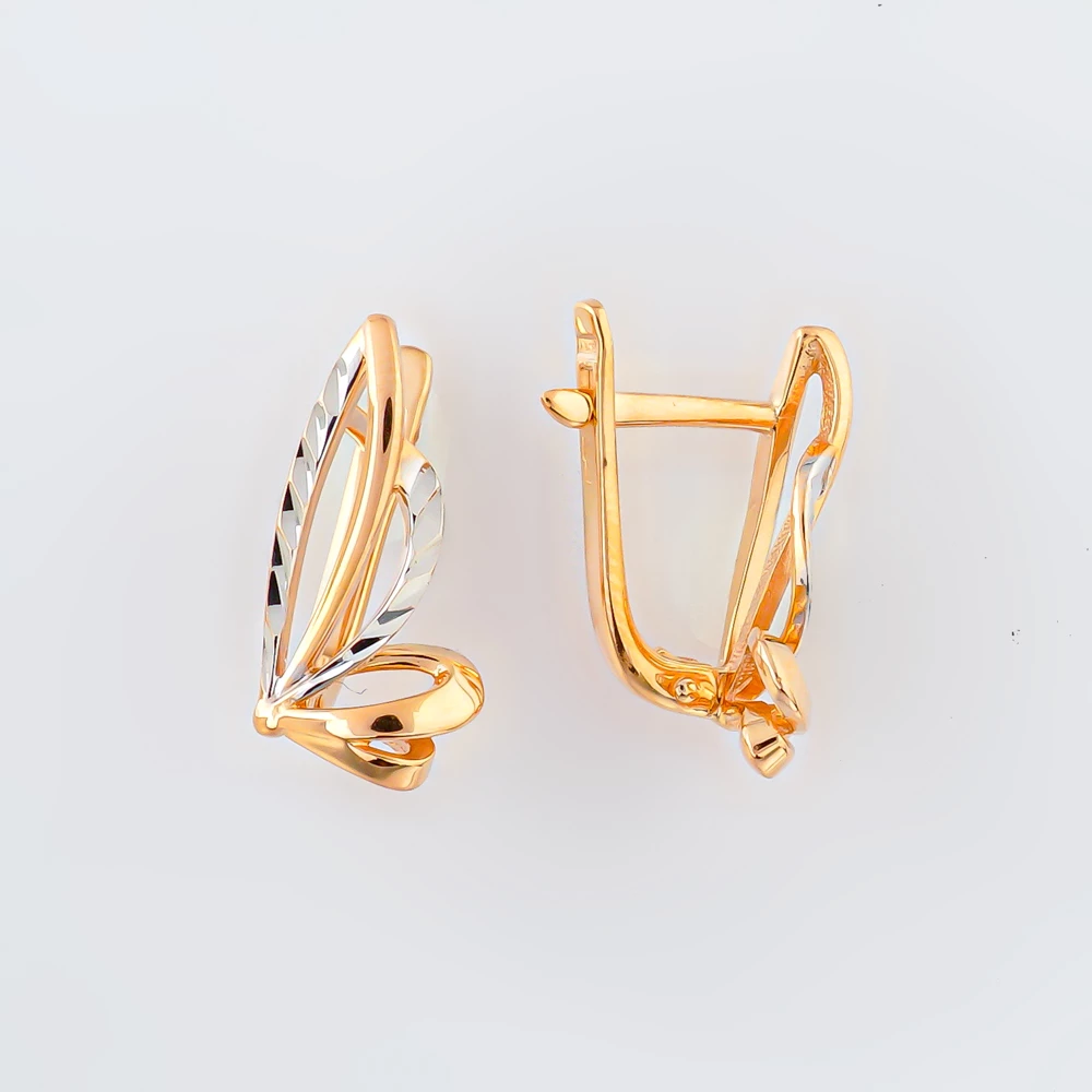 Серьги из красного золота 585 пробы 1