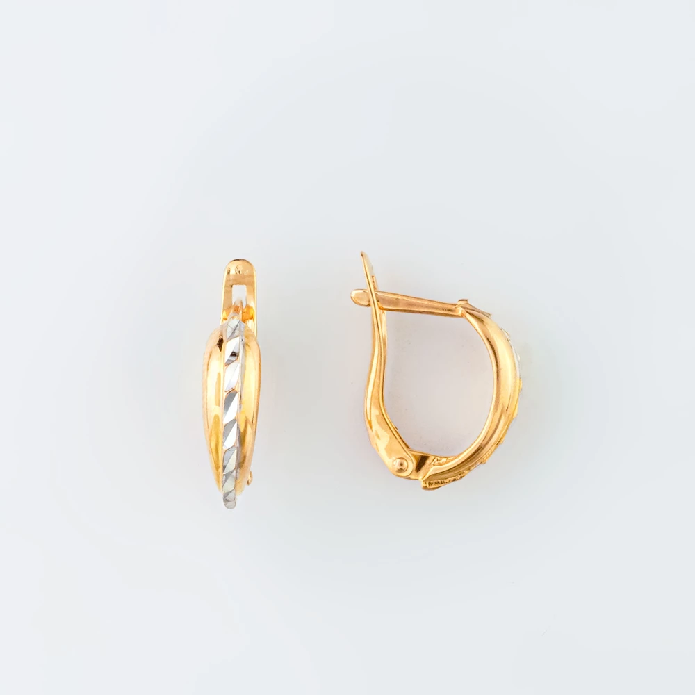 Серьги из красного золота 585 пробы 1