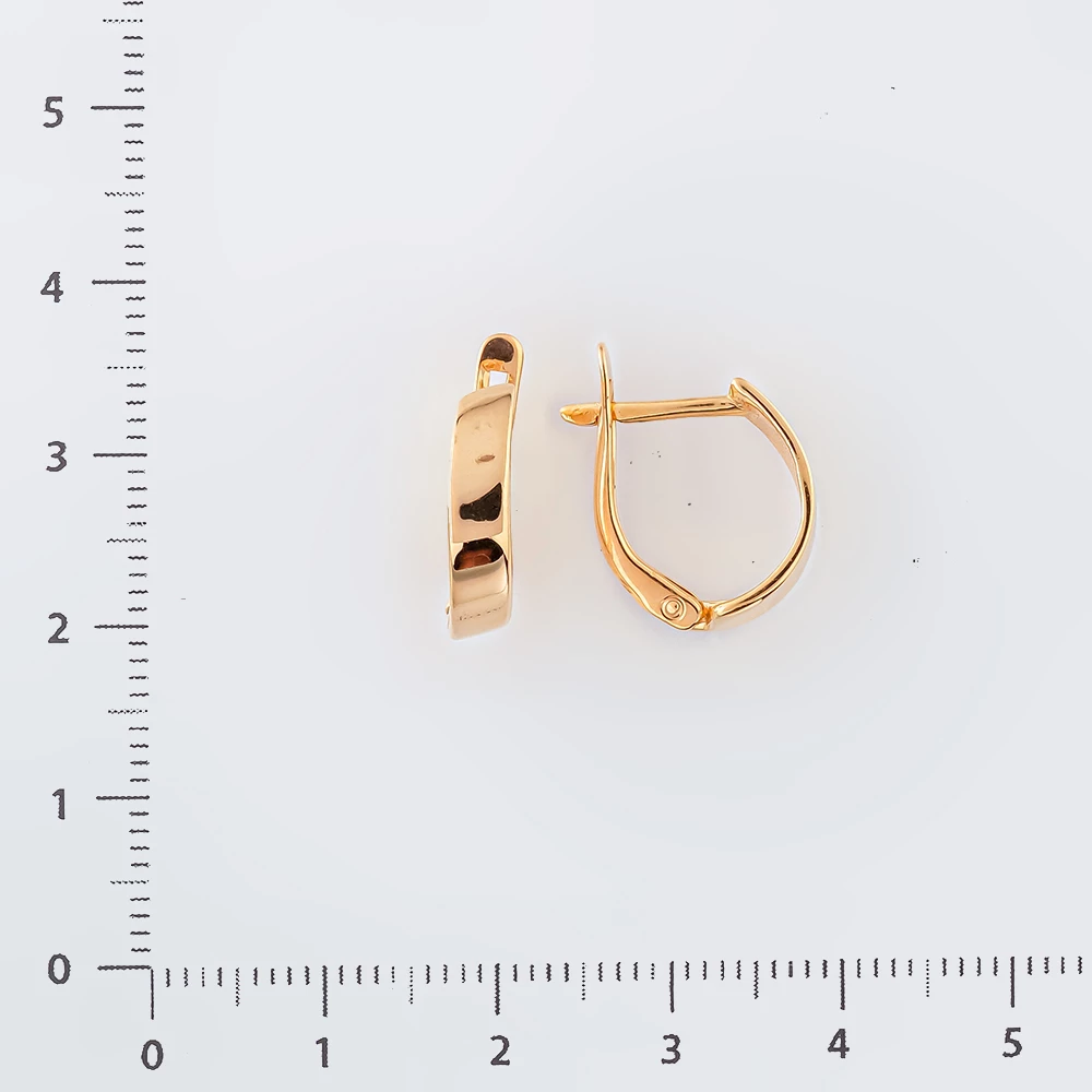 Серьги из красного золота 585 пробы 2