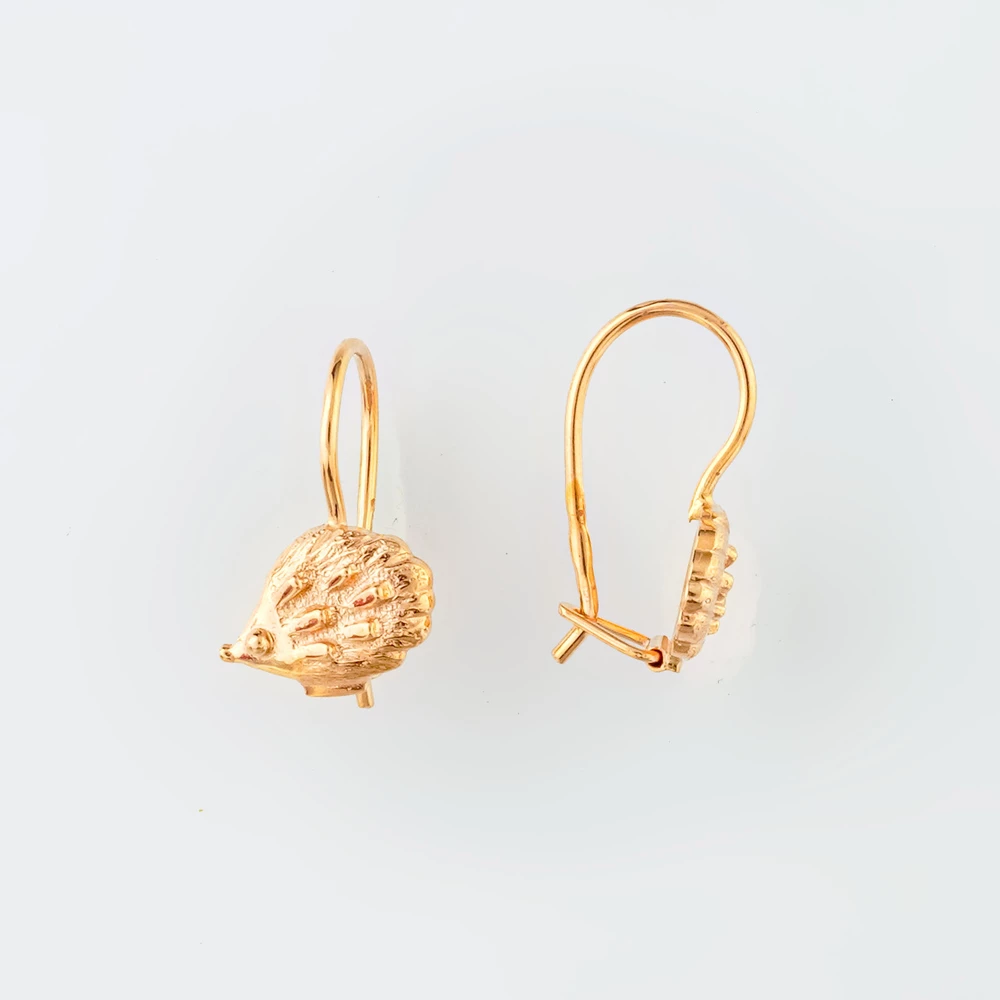 Серьги из красного золота 585 пробы 1