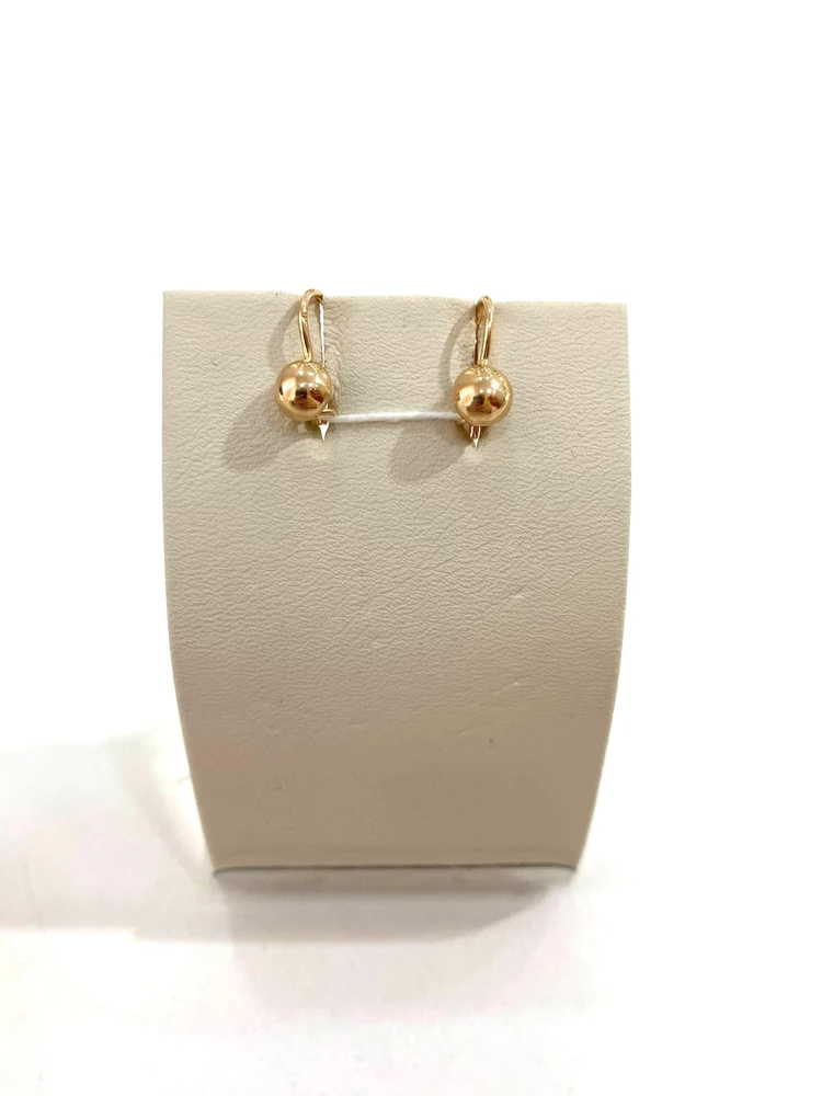 Серьги из красного золота 585 пробы 1