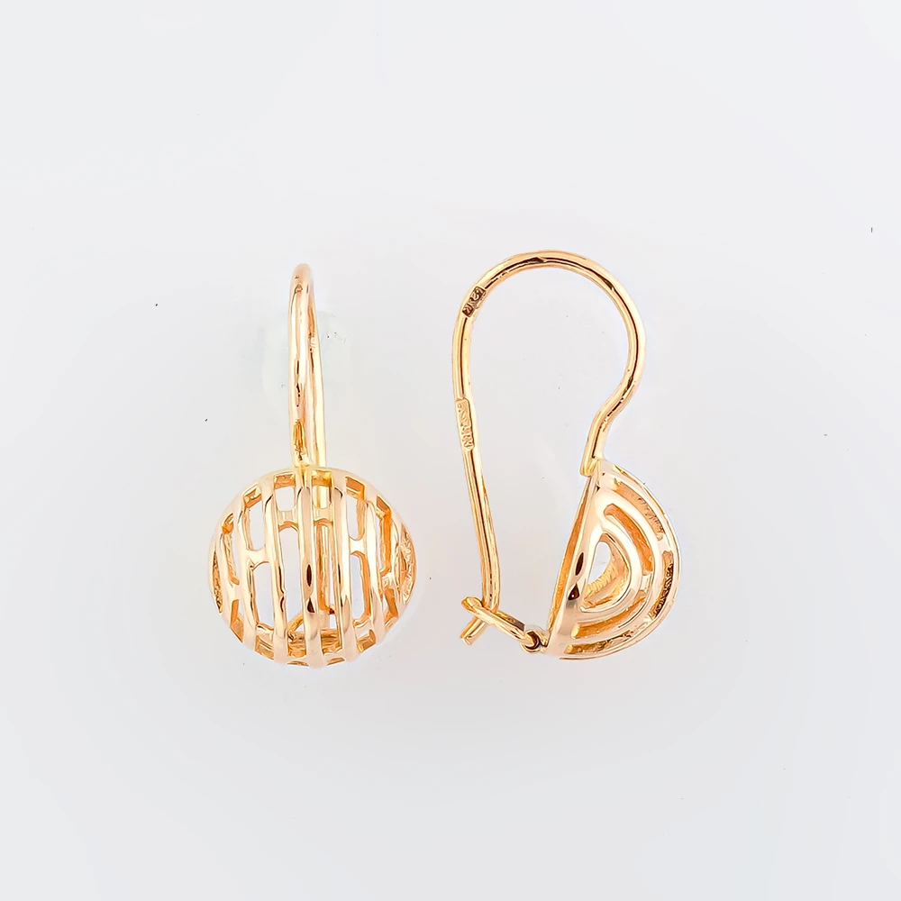 Серьги из красного золота 583 пробы 1