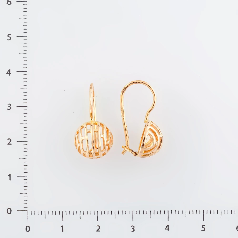 Серьги из красного золота 583 пробы 2